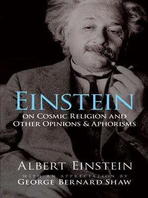 cover image of Einstein on Cosmic Religion and Other Opinions and Aphorisms